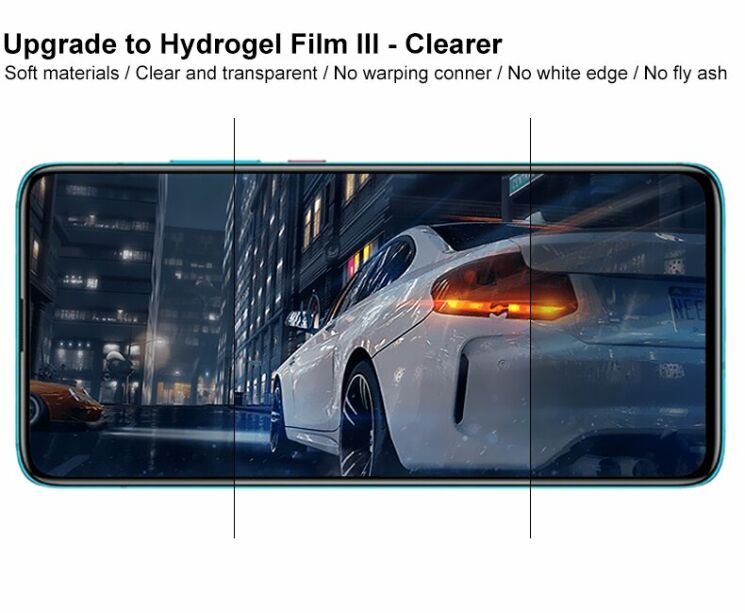 Комплект защитных пленок IMAK Full Coverage Hydrogel Film для Xiaomi Poco F2 Pro / Redmi K30 Pro : фото 10 из 19