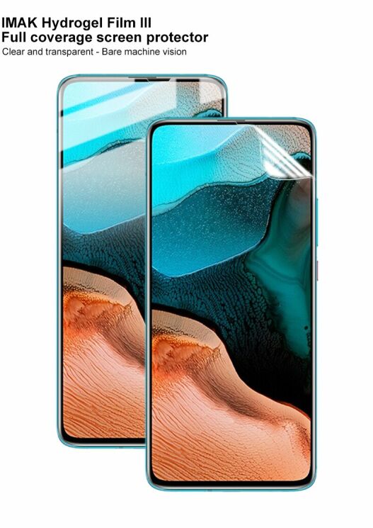 Комплект защитных пленок IMAK Full Coverage Hydrogel Film для Xiaomi Poco F2 Pro / Redmi K30 Pro : фото 8 из 19