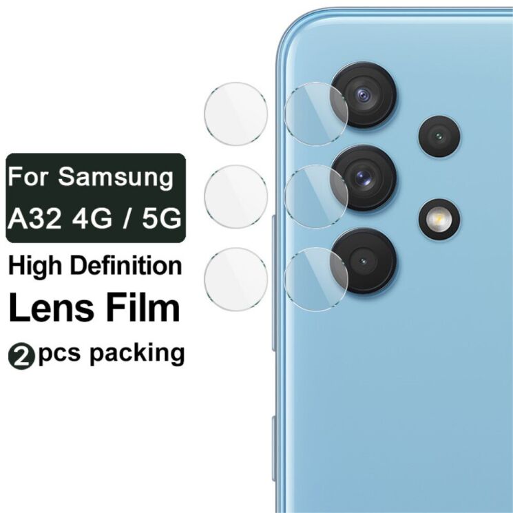 Комплект защитных пленок на камеру IMAK Camera Lens Film для Samsung Galaxy A32 (А325): фото 5 из 11