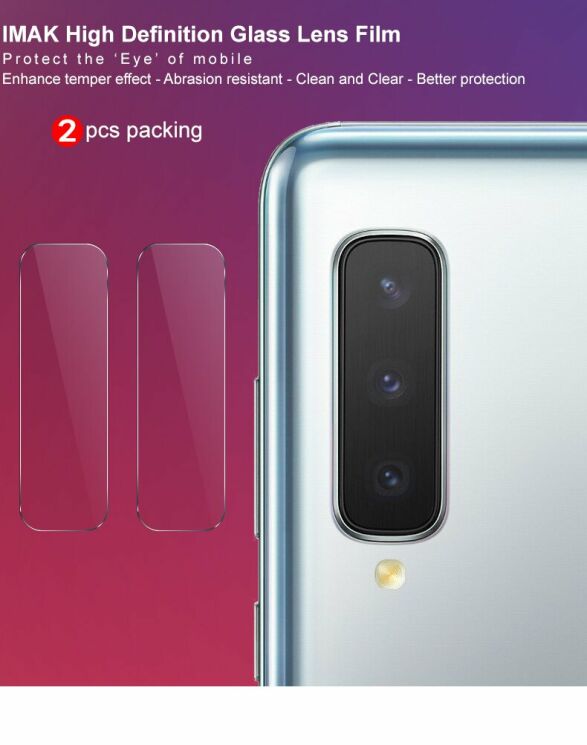 Комплект защитных стекол на камеру IMAK Camera Lens Protector для Samsung Galaxy Fold: фото 6 из 12
