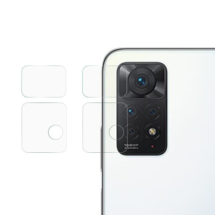 Комплект защитных стекол на заднюю камеру Deexe Camera Lens Protector для Xiaomi Redmi Note 11 Pro Global (4G/5G) / 11E Pro / 12 Pro: фото 1 из 5