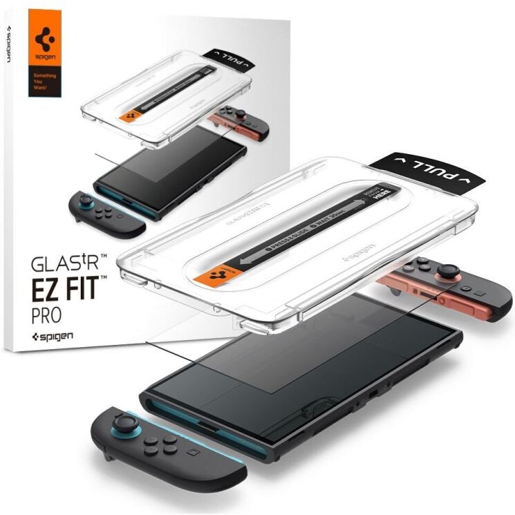 Комплект захисних стекол Spigen Glas.tR EZ Fit Pro (FC) для Nintendo Switch 2 (AGL10797): фото 1 з 10