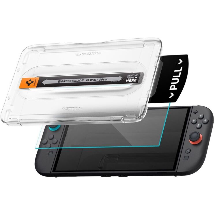 Комплект захисних стекол Spigen Glas.tR EZ Fit Pro (FC) для Nintendo Switch 2 (AGL10797): фото 2 з 10