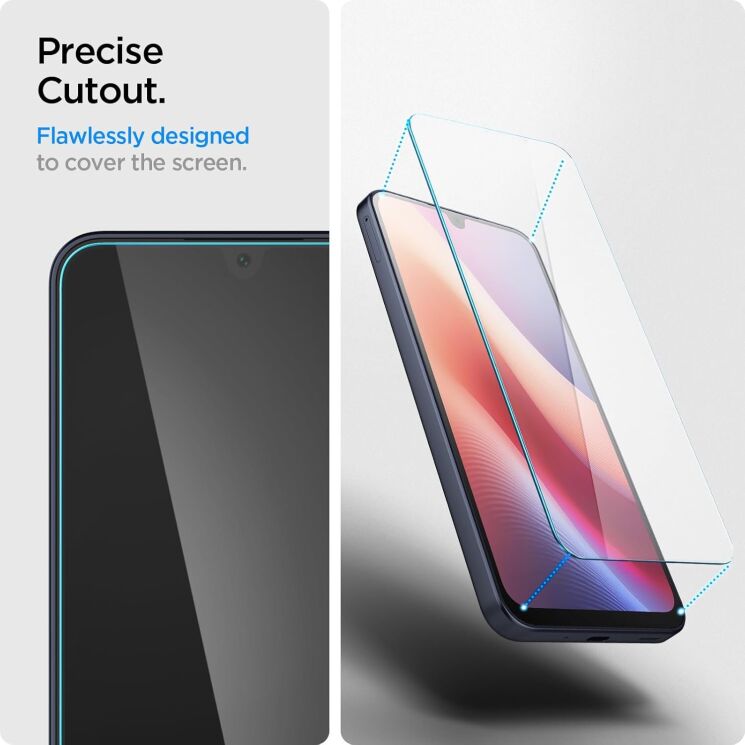 Комплект захисних стекол Spigen (SGP) GLAS.tR SLIM Sensor Protected для Samsung Galaxy A16 (A165) AGL08935: фото 7 з 11