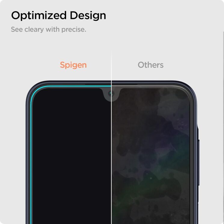 Комплект захисних стекол Spigen (SGP) GLAS.tR SLIM Sensor Protected для Samsung Galaxy A16 (A165) AGL08935: фото 8 з 11