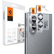 Комплект защитных стекол Spigen (SGP) Optik Pro Lens Protector для Samsung Galaxy Fold 8 (AGL11944) - Black: фото 1 из 10