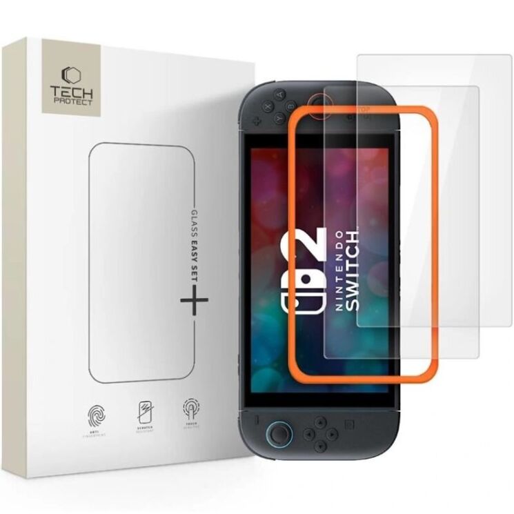 Комплект захисних стекол Tech-Protect Easy Set+ (FC) для Nintendo Switch 2: фото 1 з 5