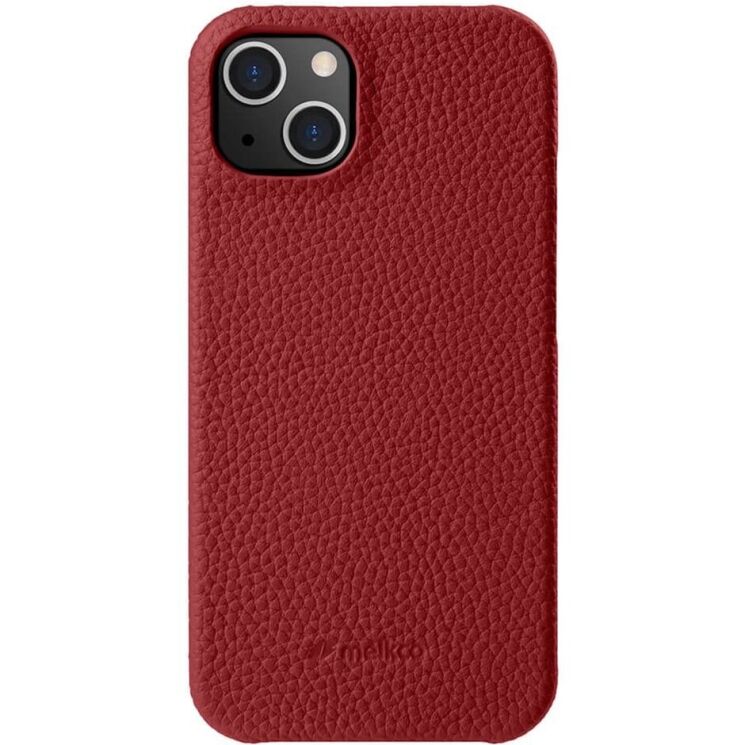 Кожаный чехол MELKCO Leather Case для Apple iPhone 15 - Red: фото 1 из 3
