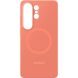 Оригинальный силиконовый чехол Silicone Magnet для Samsung Galaxy S26 Ultra (S948) EF-ES948COEGWW - Coralred (406207O). Фото 4 из 5
