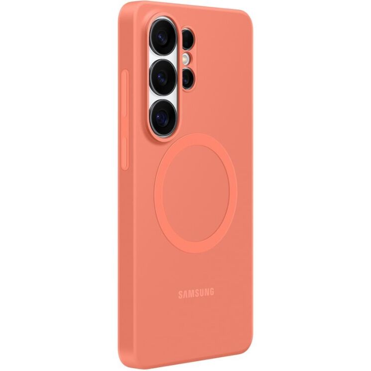 Оригинальный силиконовый чехол Silicone Magnet для Samsung Galaxy S26 Ultra (S948) EF-ES948COEGWW - Coralred: фото 3 из 5