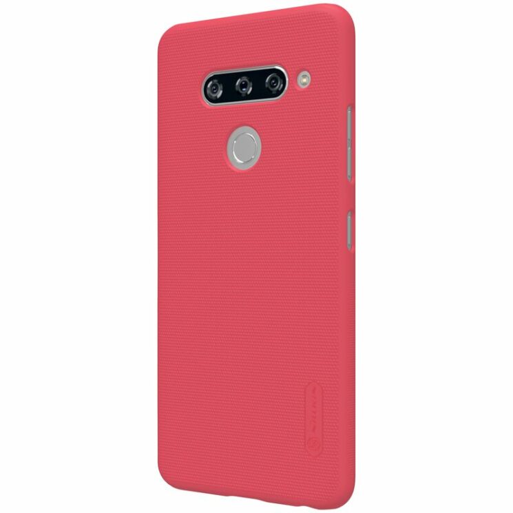 Пластиковый чехол NILLKIN Frosted Shield для LG V40 ThinQ - Red: фото 3 из 12