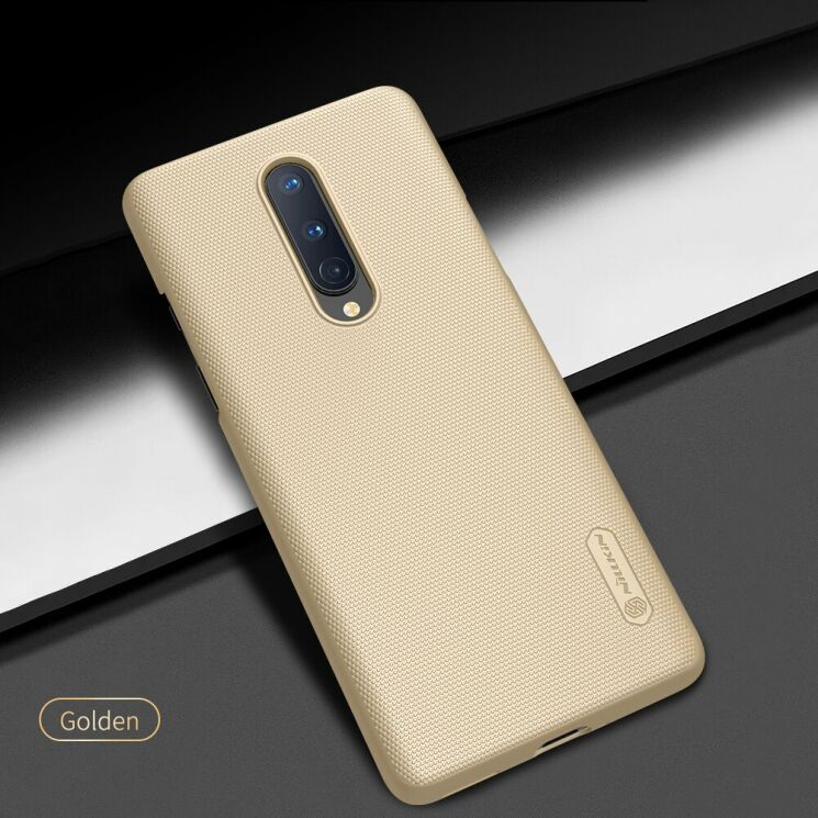 Пластиковий чохол NILLKIN Frosted Shield для OnePlus 8 - Gold: фото 4 з 16