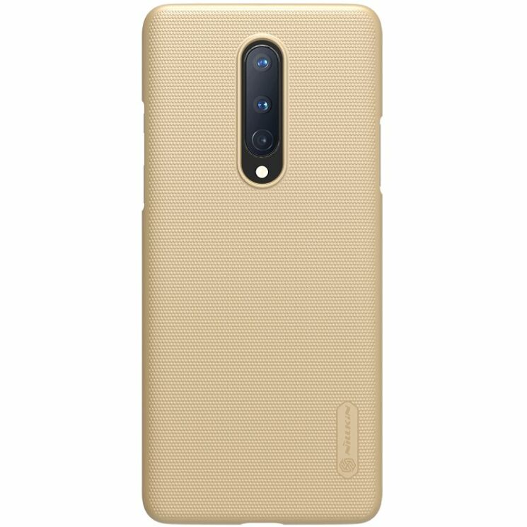 Пластиковий чохол NILLKIN Frosted Shield для OnePlus 8 - Gold: фото 1 з 16