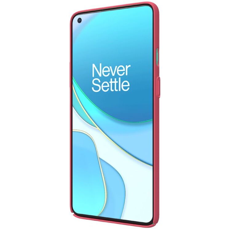 Пластиковый чехол NILLKIN Frosted Shield для OnePlus 8T - Red: фото 5 из 18