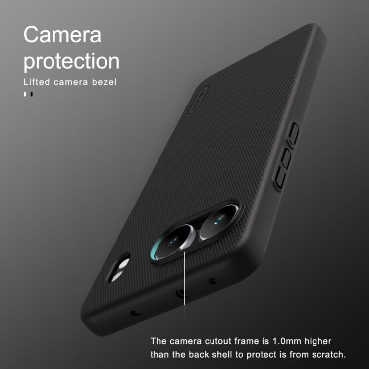 Пластиковый чехол NILLKIN Frosted Shield для OnePlus Nord 4 - Black: фото 16 из 20