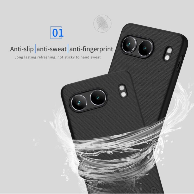 Пластиковый чехол NILLKIN Frosted Shield для OnePlus Nord 4 - Black: фото 13 из 20