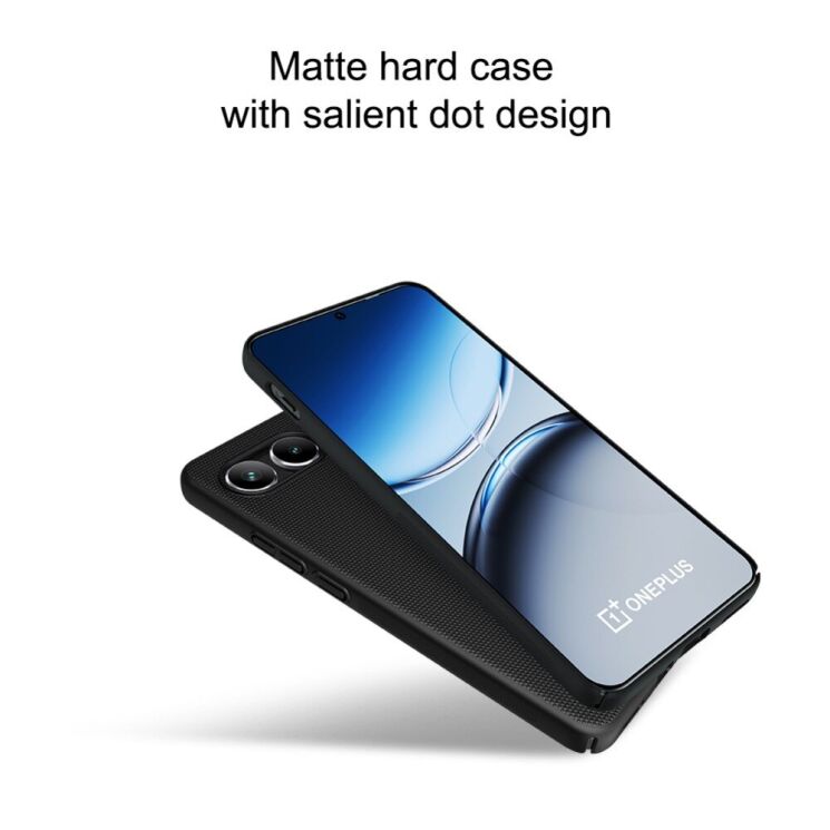 Пластиковый чехол NILLKIN Frosted Shield для OnePlus Nord 4 - Black: фото 8 из 20