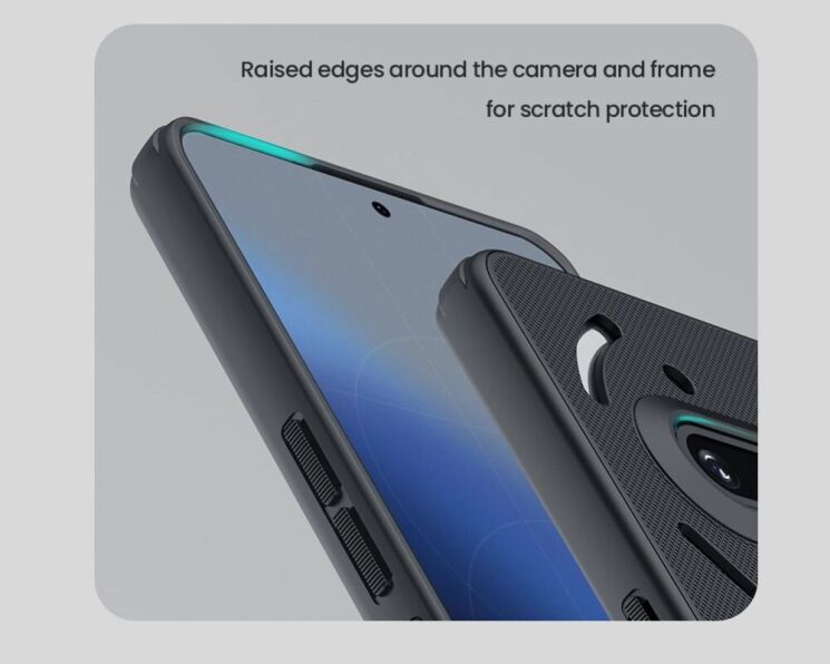 Пластиковый чехол NILLKIN Frosted Shield Pro Magnetic для Nothing Phone (3a) - Black: фото 13 из 20