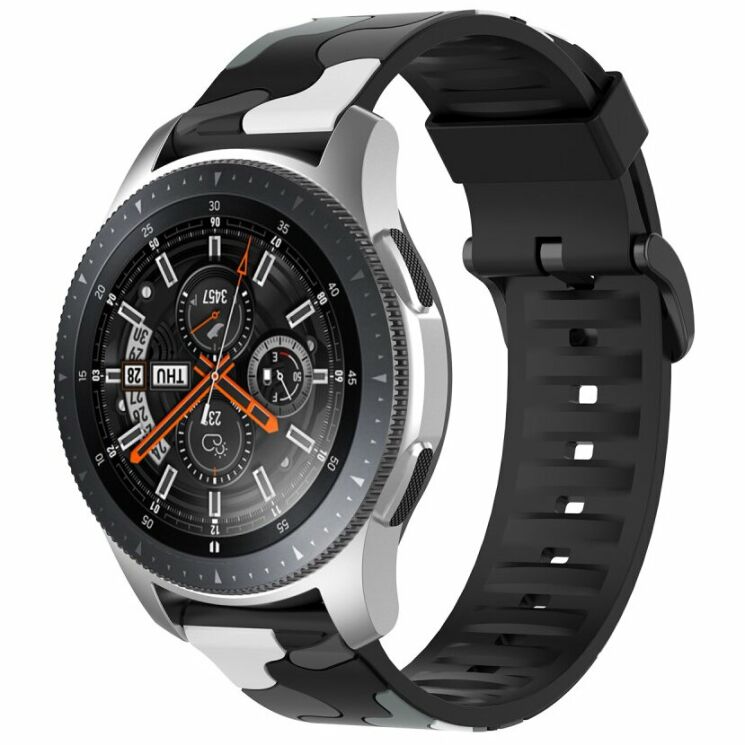 Ремешок Deexe Army Style для Samsung Galaxy Watch 3 (45mm) - Grey: фото 3 из 6
