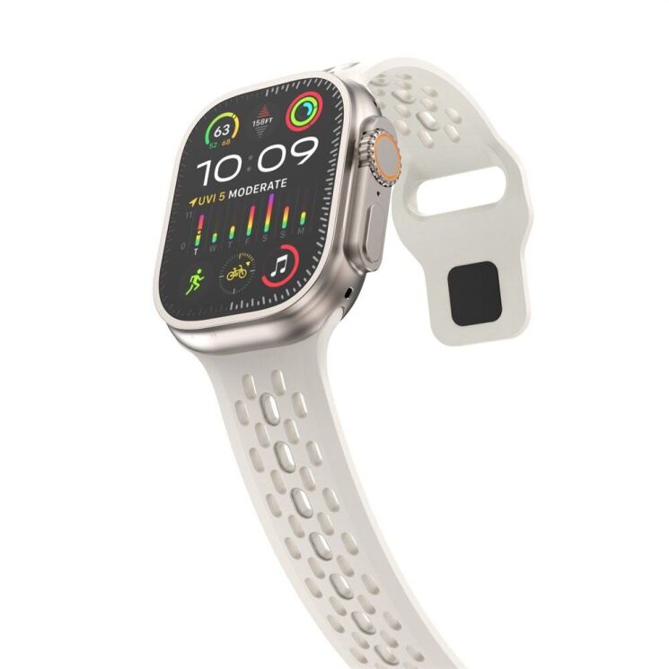Ремешок Deexe Astra Strap для Apple Watch 42 (Series 10) / 41 / 40 / SE 40 / 38 - Starlight: фото 5 из 7