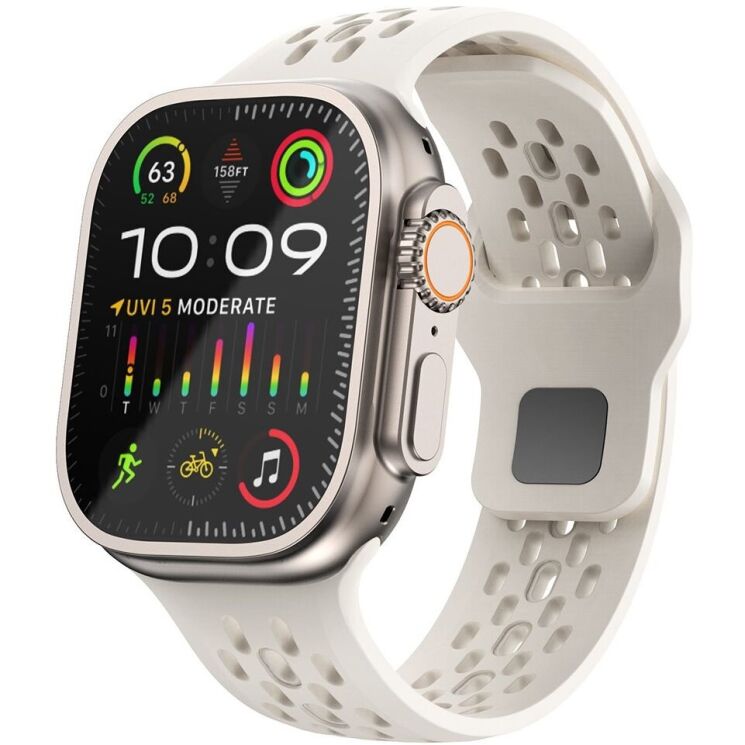 Ремешок Deexe Astra Strap для Apple Watch 42 (Series 10) / 41 / 40 / SE 40 / 38 - Starlight: фото 4 из 7