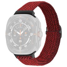 Ремешок Deexe Braided Strap для Samsung Galaxy Watch Ultra (47mm) - Black / Red: фото 1 из 7