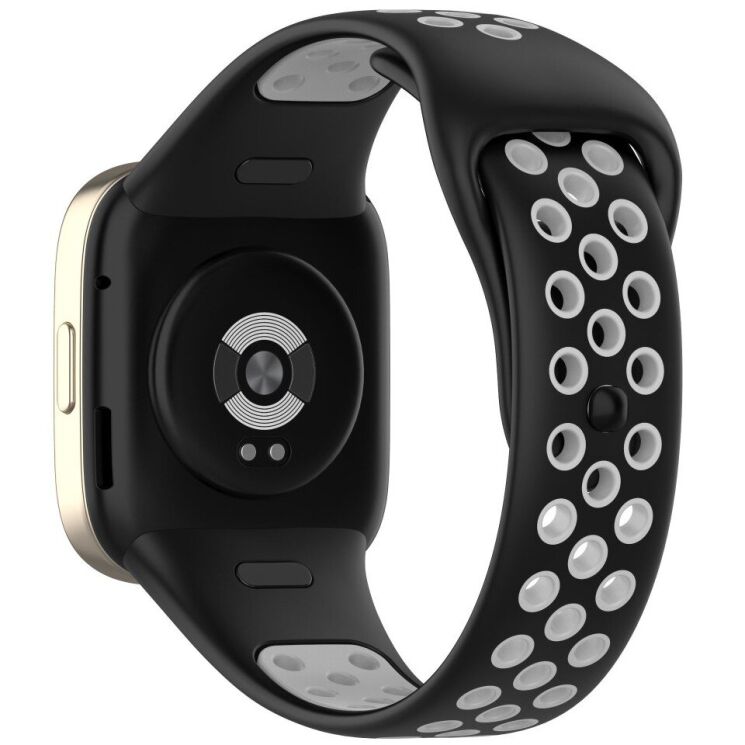 Ремешок Deexe Dot Color для Xiaomi Redmi Watch 3 - Black / Grey: фото 1 из 7