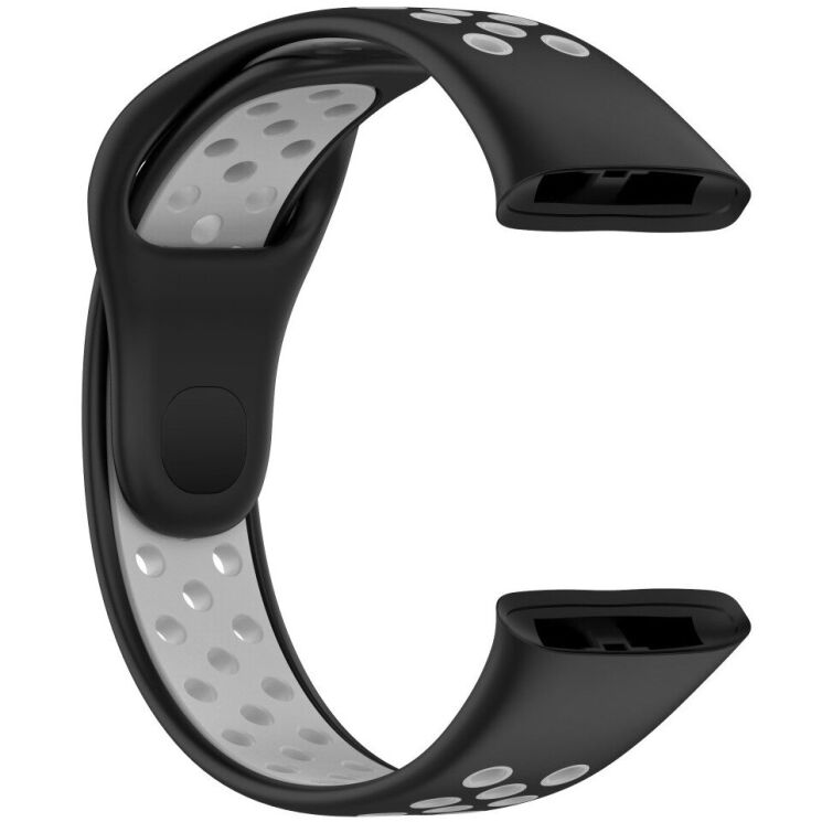 Ремешок Deexe Dot Color для Xiaomi Redmi Watch 3 - Black / Grey: фото 3 из 7