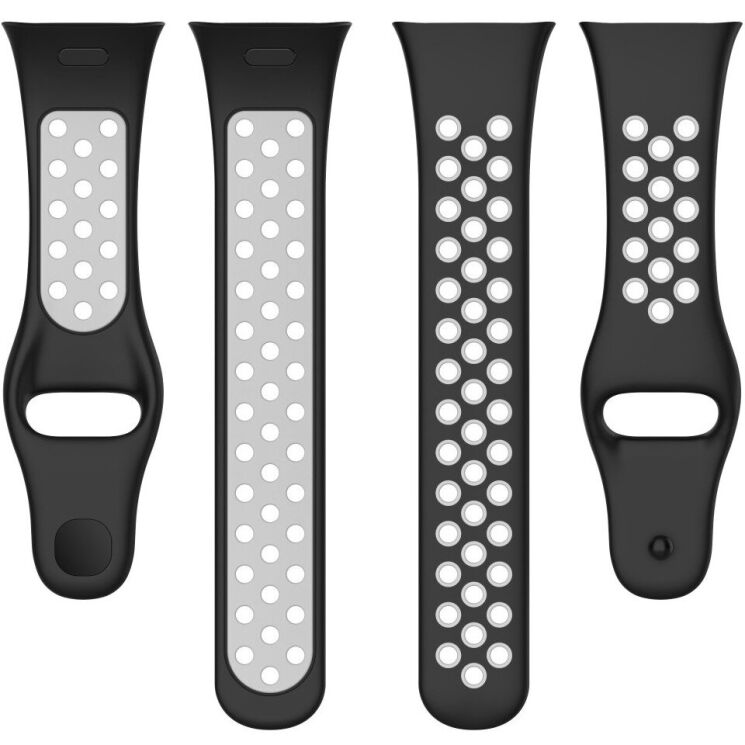 Ремешок Deexe Dot Color для Xiaomi Redmi Watch 3 - Black / Grey: фото 4 из 7