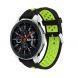 Ремешок Deexe Dual Color для Samsung Galaxy Watch 46mm / Watch 3 45mm / Gear S3 - Black/Green (115804BG). Фото 1 из 4