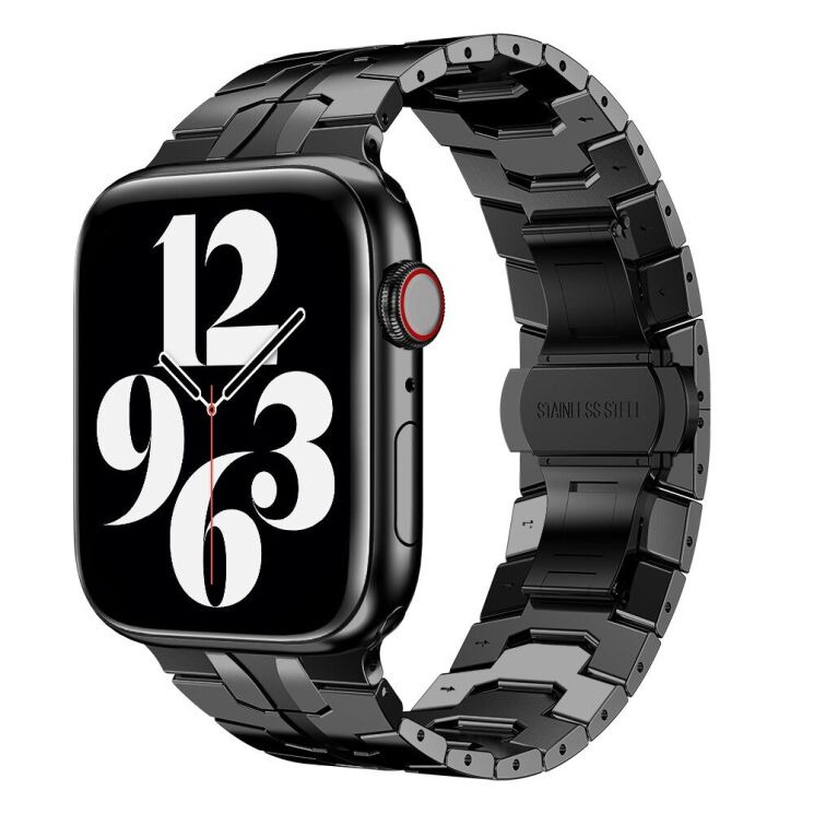 Ремінець Deexe Metal Strap для Apple Watch 42 (Series 10/11) / 41 / 40 / SE 40 / 38 - Black (286314B) Ремінець Deexe Metal Strap для Apple Watch 42 (Series 10/11) / 41 / 40 / SE 40 / 38 - Black: фото 2 з 9