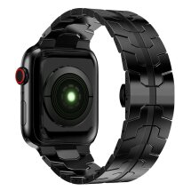 Ремешок Deexe Metal Strap для Apple Watch 38 / 40 / SE 40 / 41 mm - Black: фото 1 из 9
