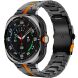 Ремінець Deexe Metal Strap для Samsung Galaxy Watch 8 (40/44mm) - Black / Orange (384125OB). Фото 2 з 6