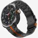 Ремінець Deexe Metal Strap для Samsung Galaxy Watch 8 (40/44mm) - Black / Orange (384125OB). Фото 3 з 6
