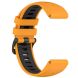 Ремінець Deexe Modern Strap для годинників Garmin з шириною кріплення QuickFit 20mm - Orange / Black (270816BO). Фото 2 з 7
