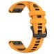 Ремінець Deexe Modern Strap для годинників Garmin з шириною кріплення QuickFit 20mm - Orange / Black (270816BO). Фото 3 з 7