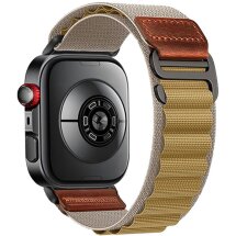 Ремінець Deexe Nylon Leather для Huawei Watch 5 / Fit 5 Pro / Fit 4 / Fit 4 Pro / Fit 3 - Wheat: фото 1 з 7