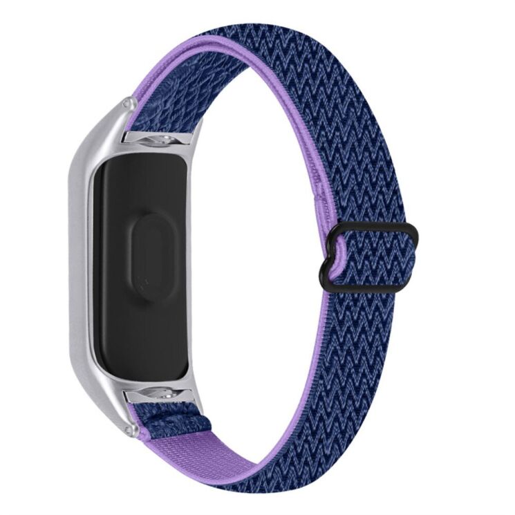 Ремешок Deexe Nylon Loop для Xiaomi Mi Band 7 - Purple / Blue: фото 1 из 8