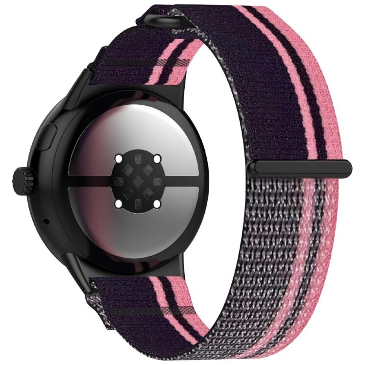 Ремешок Deexe Nylon Strap для Google Pixel Watch 3 (45mm) - Pink / Purple: фото 1 из 6