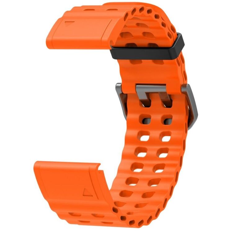 Ремешок Deexe Ocean Strap для часов Garmin c креплением QuickFit 22mm - Orange: фото 2 из 6