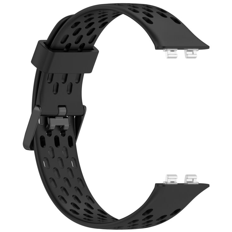 Ремешок Deexe Ocean Strap для Huawei Band 11 Pro / Band 11 - Black: фото 3 из 9