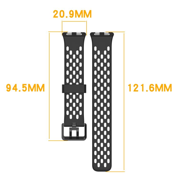 Ремешок Deexe Ocean Strap для Huawei Band 11 Pro / Band 11 - Black: фото 8 из 9