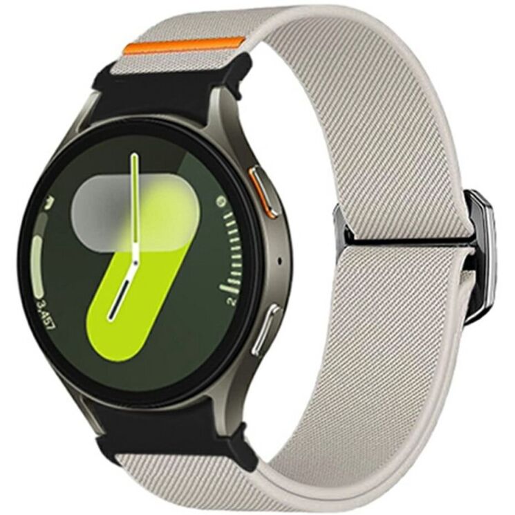 Ремешок Deexe Orbit Flex для Samsung Galaxy Watch 4 / 5 / 6 / 7 / FE (40mm) - Starlight: фото 2 из 5