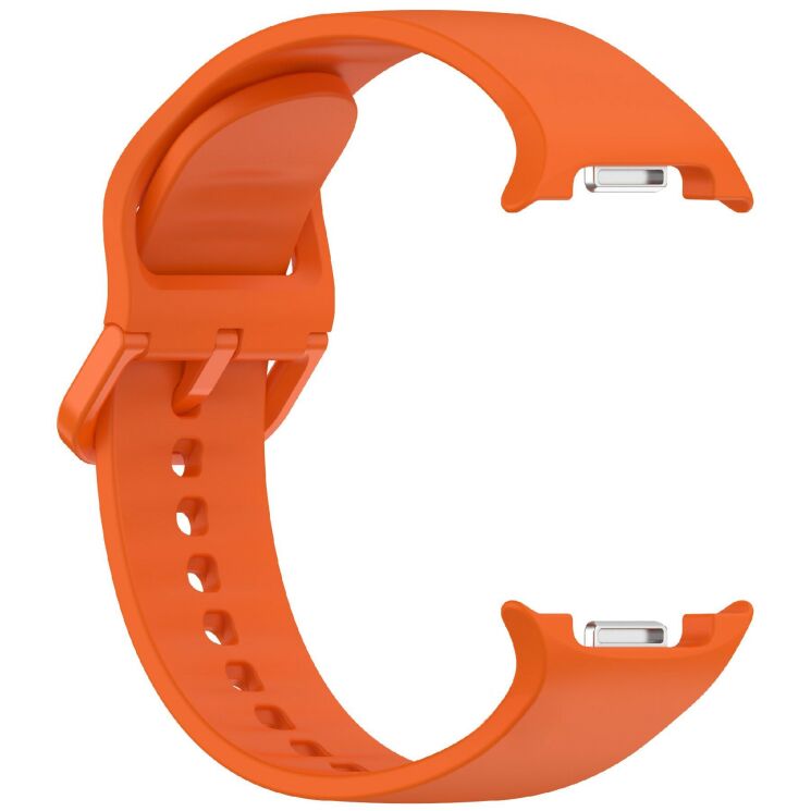 Ремешок Deexe Silicone Band для Samsung Galaxy Watch 8 (40/44mm) / 8 Classic - Orange: фото 4 из 7