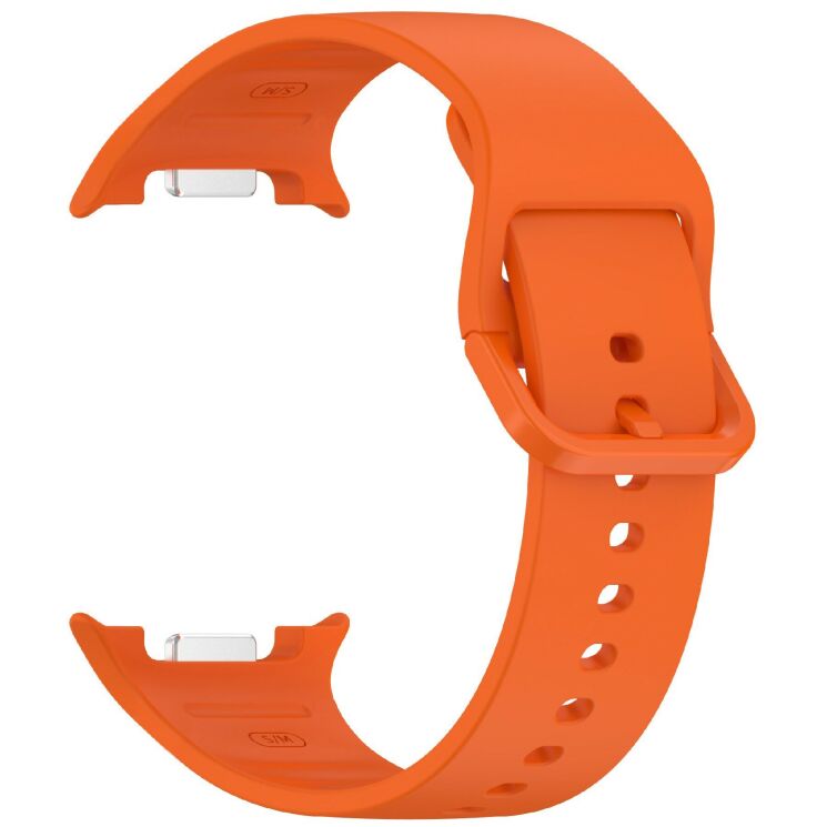 Ремешок Deexe Silicone Band для Samsung Galaxy Watch 8 (40/44mm) / 8 Classic - Orange: фото 3 из 7