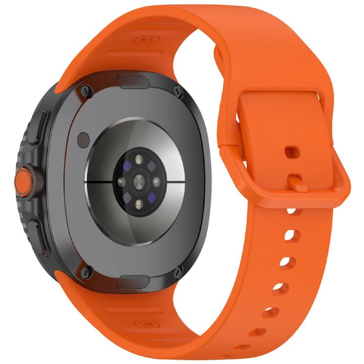 Ремешок Deexe Silicone Band для Samsung Galaxy Watch 8 (40/44mm) / 8 Classic - Orange: фото 1 из 7