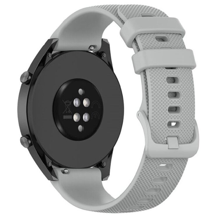 Ремешок Deexe Silicone Watchband для Huawei Watch GT 3 (46mm) - Grey: фото 1 из 8