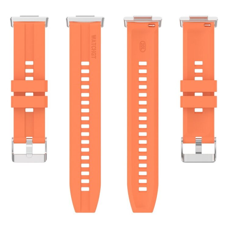 Ремінець Deexe Soft Line для Huawei Watch Fit 2 - Orange: фото 5 з 12