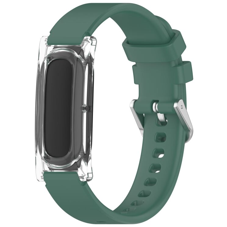 Ремінець Deexe Soft Silicone для Google Fitbit Air - Dark Green: фото 1 з 9