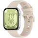 Ремешок Deexe Soft Silicone для Huawei Watch Fit 3 - Ivory White (357103IW). Фото 4 из 7